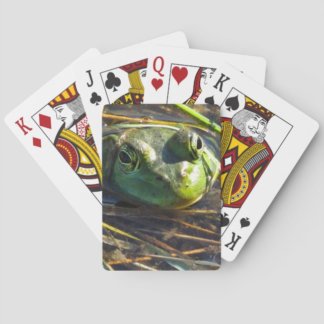 Cartes de jeu de la grenouille rousse (dos)