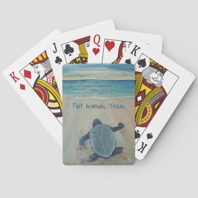 Cartes de jeu de la tortue de mer (dos)