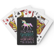 Cartes de jeu de licorne - grande idée de cadeau