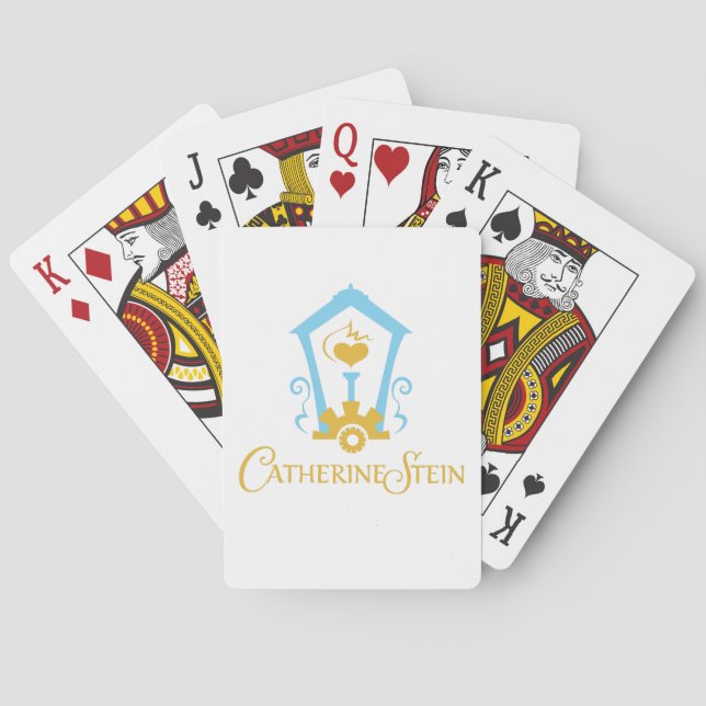 Cartes de jeu de logo de lampe de gaz de Catherine (dos)