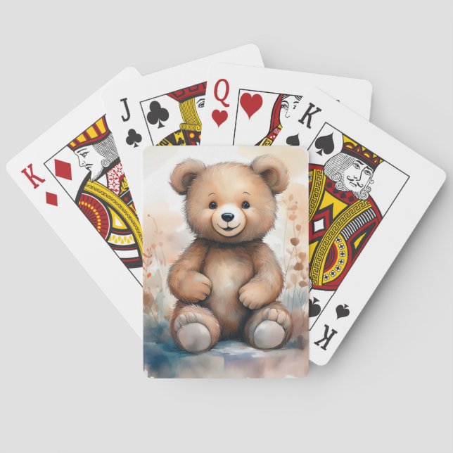 Cartes de jeu de l'ours en peluche (dos)