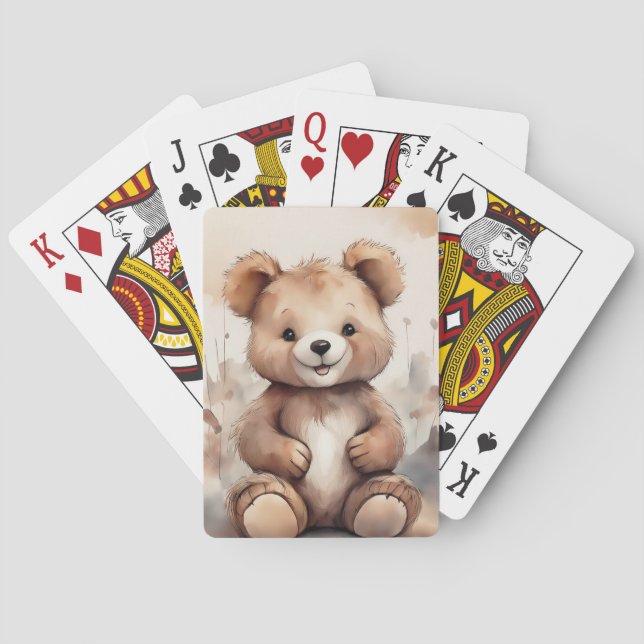 Cartes de jeu de l'ours en peluche (dos)