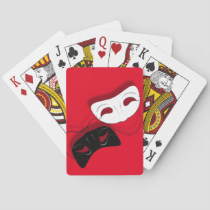 Cartes de jeu de masques de théâtre