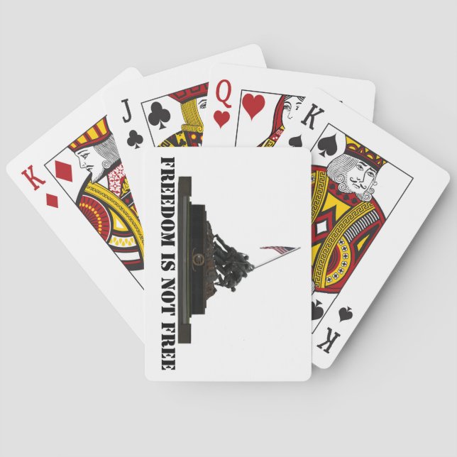 Cartes de jeu de mémorial de guerre de Marine (dos)