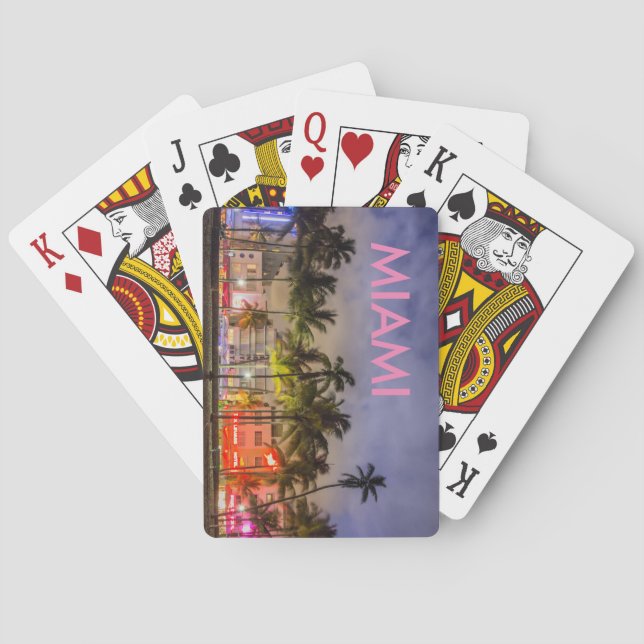 CARTES DE JEU DE MIAMI BEACH (dos)