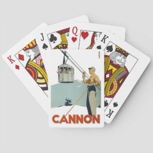 Cartes de jeu de montagne de canon