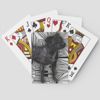 Cartes de jeu de mosaïque de bull-terrier du