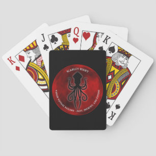 Cartes De Jeu De Nuit Scarlet