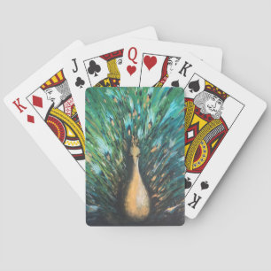 Cartes de jeu de paon