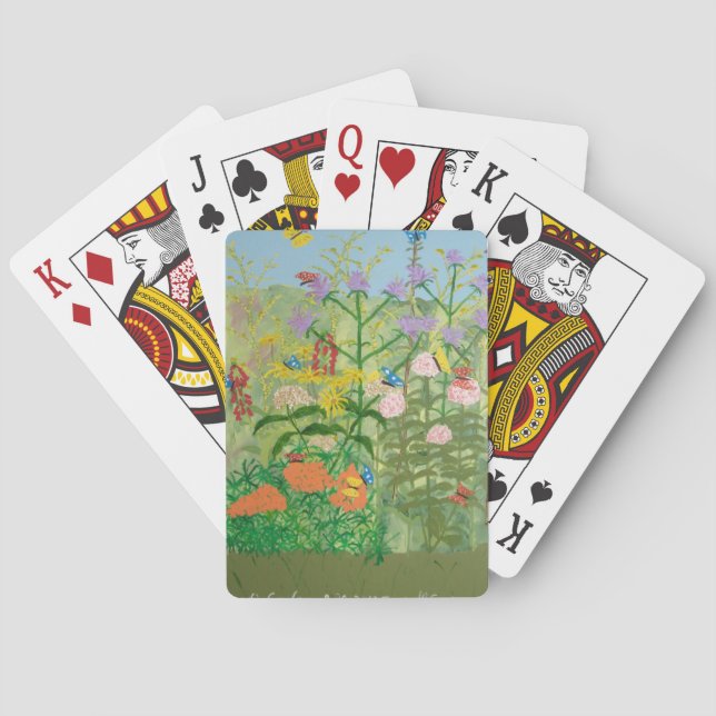 Cartes de jeu de papillons (dos)
