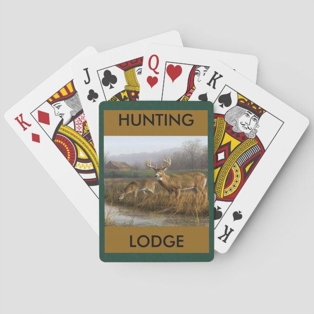 Cartes de jeu de pavillon de chasse (dos)