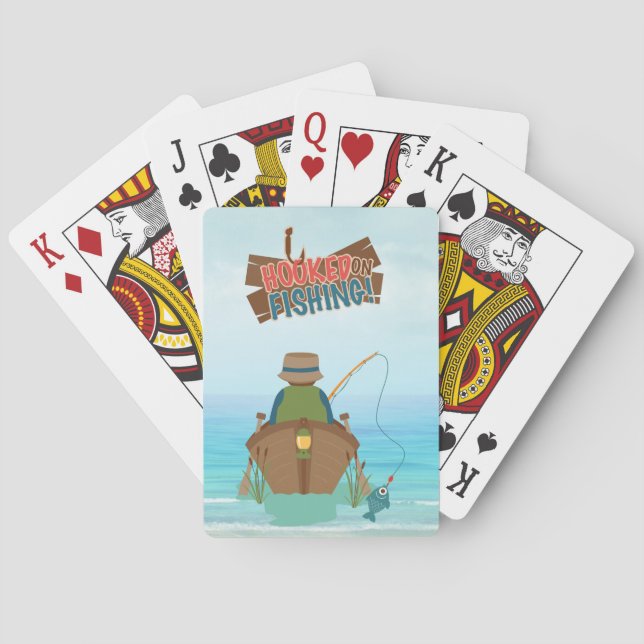 Cartes de jeu de pêche allées (dos)