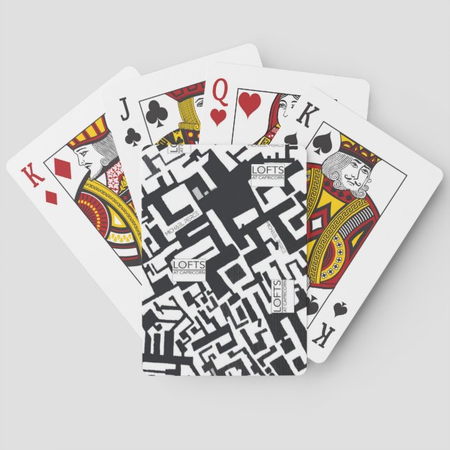 Cartes de jeu de peinture murale de Capricorne (dos)