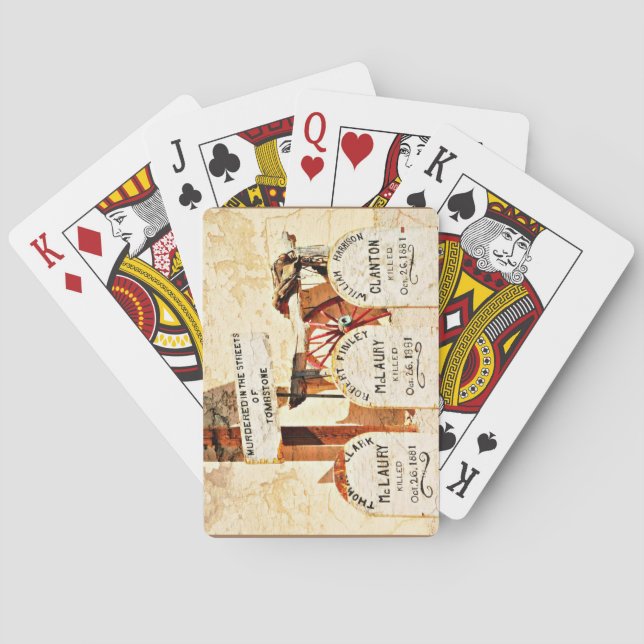 Cartes de jeu de "pierre tombale" (dos)