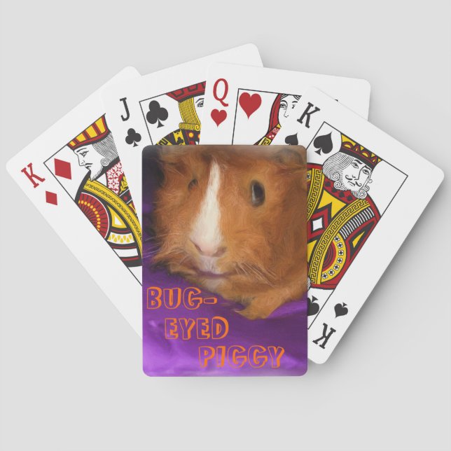 CARTES DE JEU DE PIGGIE À L'OEIL BOGUE (dos)