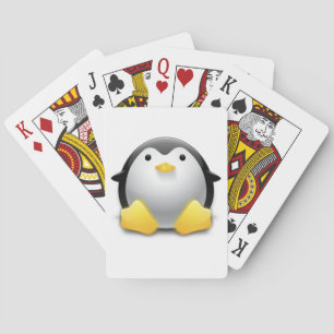 Cartes de jeu de pingouin de Chibi