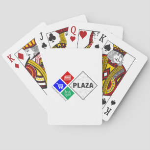 Cartes de jeu de plaza, visages standard d'index