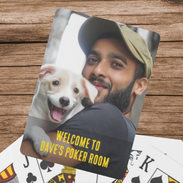 Cartes de jeu de poker - personnalisables - Photo  (Créateur téléchargé)