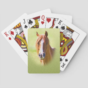 Cartes de jeu de portrait de cheval