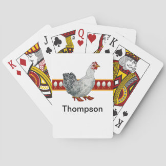 Cartes de jeu de poulet