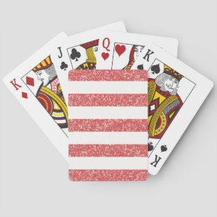 Cartes de jeu de rayures de regard de parties