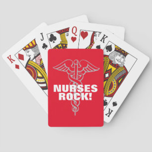 Cartes de jeu de ROCHE d'INFIRMIÈRES pour les