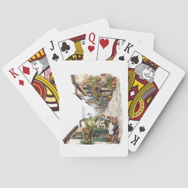 Cartes de jeu de rue italiennes (dos)