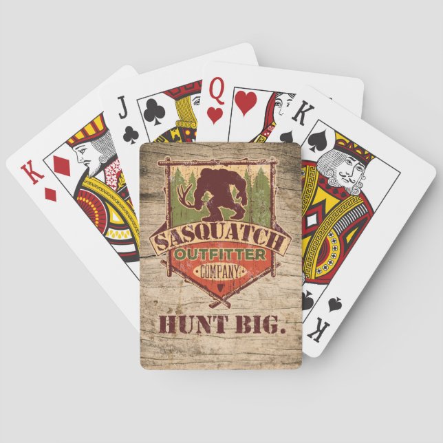 Cartes de jeu de Sasquatch Outfitter Company (dos)