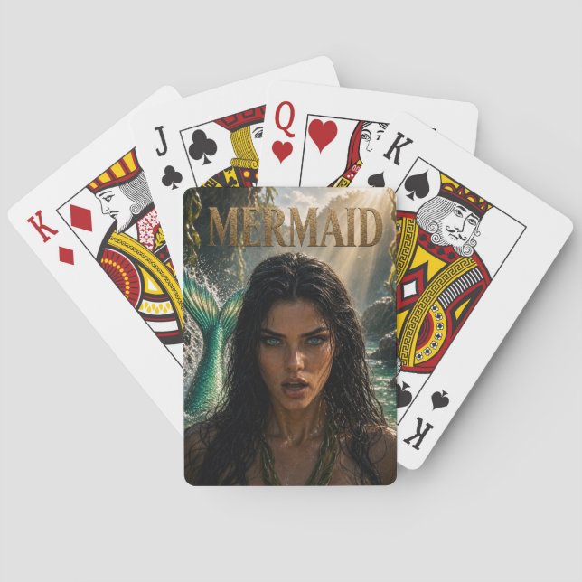 Cartes de jeu de sirène (dos)