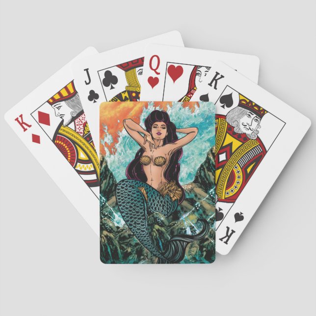 Cartes de jeu de sirène (dos)