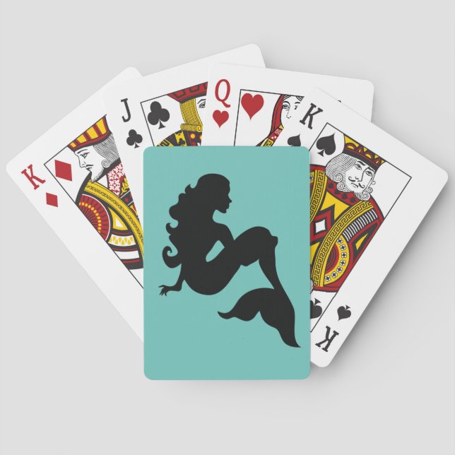 Cartes de jeu de sirène (dos)