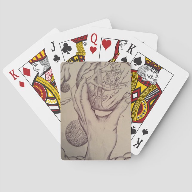 Cartes de jeu de sphère (dos)