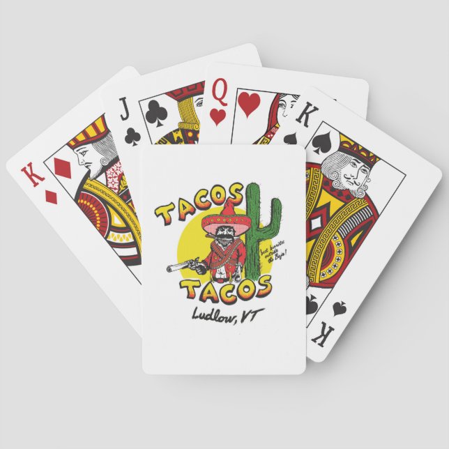 Cartes de jeu de tacos de tacos (dos)