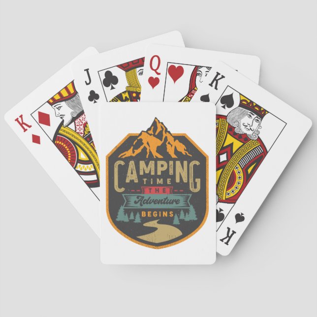 Cartes de jeu de temps de camping (dos)