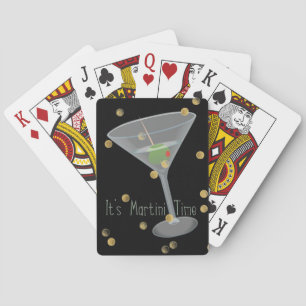 Cartes de jeu de temps de Martini