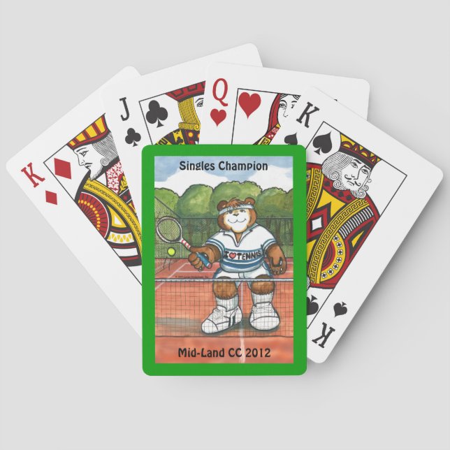 Cartes De Jeu De Tennis (dos)