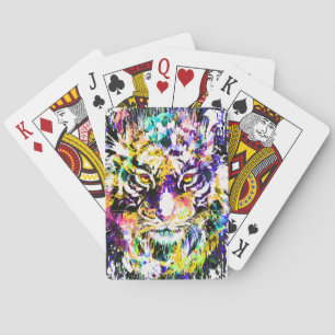 Cartes de Jeu de Tigre - Cartes de Tigre Colorées