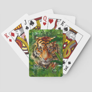 Cartes de jeu de tigres   Cartes de tigre de la ju