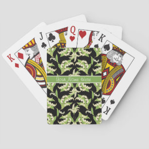 Cartes de jeu de tisonnier : Lis de la vallée,
