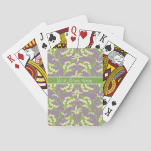 Cartes de jeu de tisonnier : Lis de la vallée,