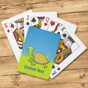 Cartes de jeu de tortues caricaturales