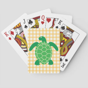 Cartes de jeu de tortues marines