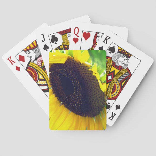 Cartes de jeu de tournesol (dos)
