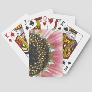 Cartes De Jeu De Tournesol Rose