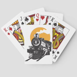 Cartes de jeu de train de vapeur