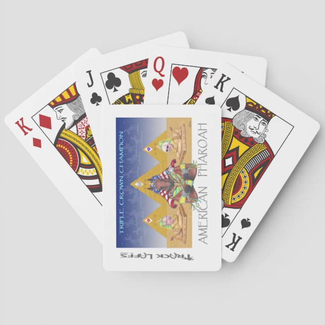 Cartes de jeu de Triple Crown de Pharoah (dos)
