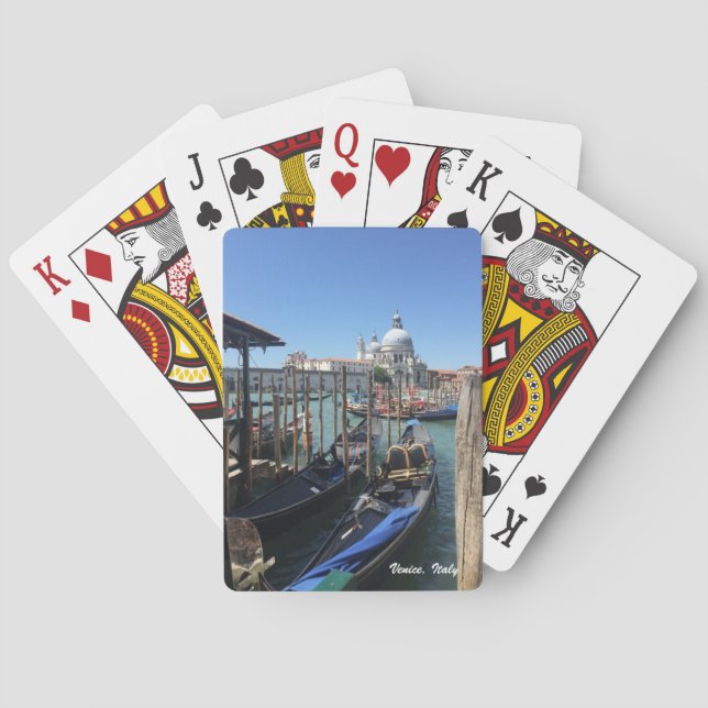 Cartes de jeu de Venise, Italie (dos)