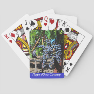 Cartes de jeu de vignoble de pays de vin de Napa