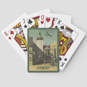 Cartes de jeu de Vintage voyage de l'ALLEMAGNE