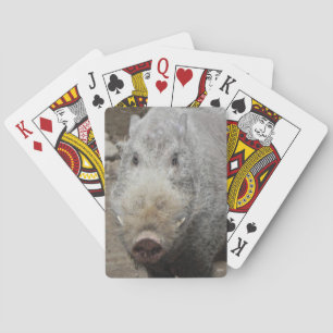 Cartes de jeu de visage de tisonnier